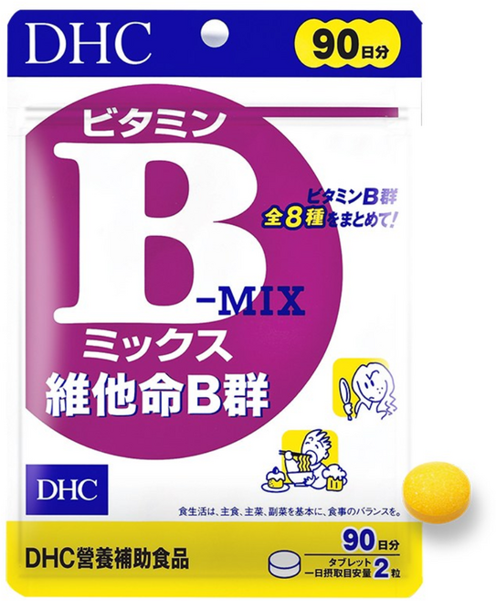 DHC維他命B群 180粒-90日份, 1個, 2顆