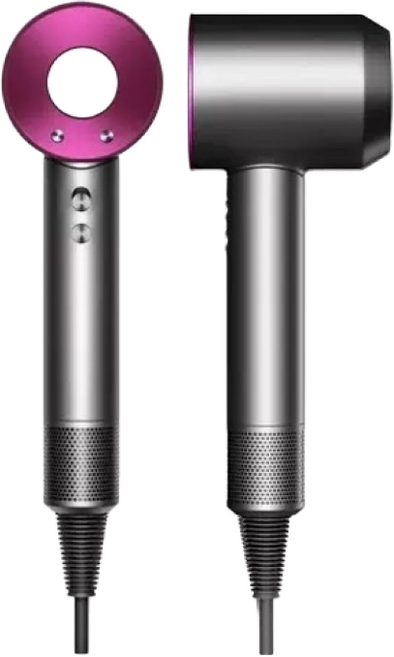 20億負離子 高速靜音吹風機 恆溫護髮, 美規(110V)單風嘴, 【磨砂質感】玫紅色贈送1.8米線