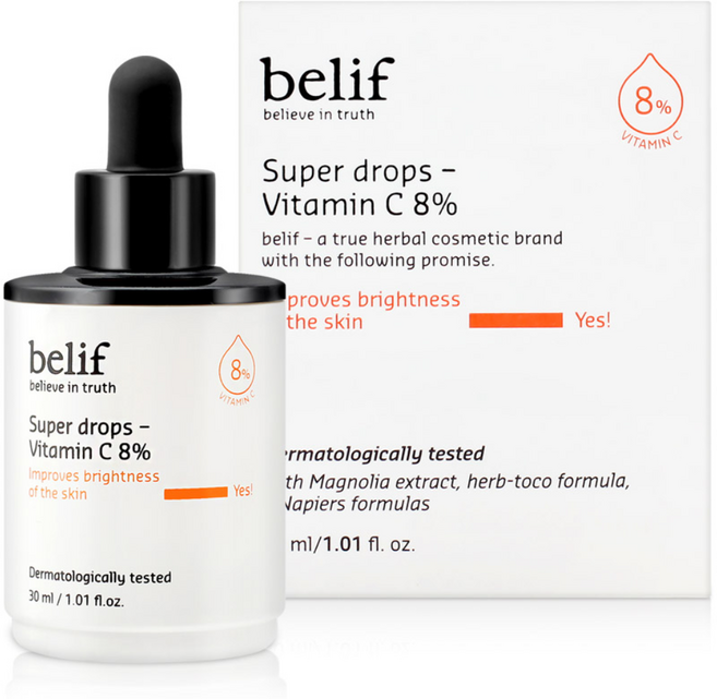 빌리프 슈퍼드랍스 비타민C 8% 항산화 비타민C 앰플 30ml, 1개