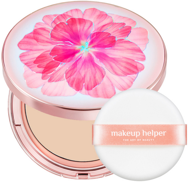 makeup helper 藝術氣墊粉餅 經典定妝蜜粉餅 25g, 1個, 23號 自然裸色