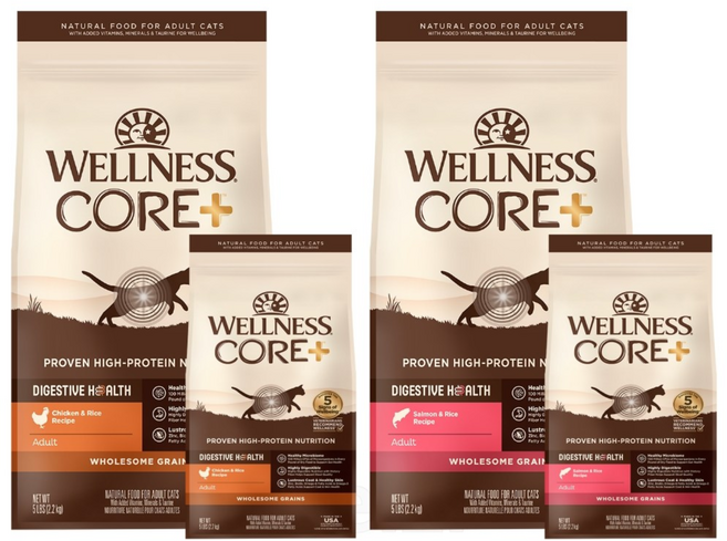 沛茲寵物【寵物健康 Wellness 貓用Core腸胃飼料 5lb 11lb】天然糧 美國 主食 貓飼料 貓 飼料, 1個, 1消化機能新鮮雞肉 11lb(限宅配), 5kg, 雞