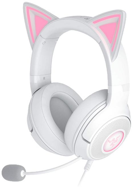 Razer 雷蛇 Kraken Kitty V2 電競耳機 白色, 白色,主商品