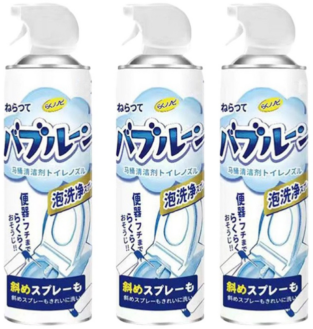 日本馬桶清潔劑 馬桶泡泡慕斯 尿垢清潔, 3個, 1.5L