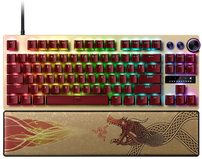 Razer 雷蛇 Huntsman V3 Pro TKL 獵魂光蛛 CS2聯名 有線鍵盤 機械鍵盤 電競鍵盤 快速觸發, CS2, 主商品, 光軸