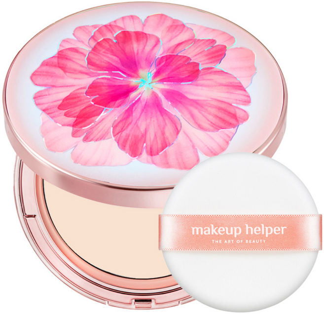 makeup helper 藝術氣墊粉餅 經典定妝蜜粉餅 25g, 1個, 21號 自然裸色