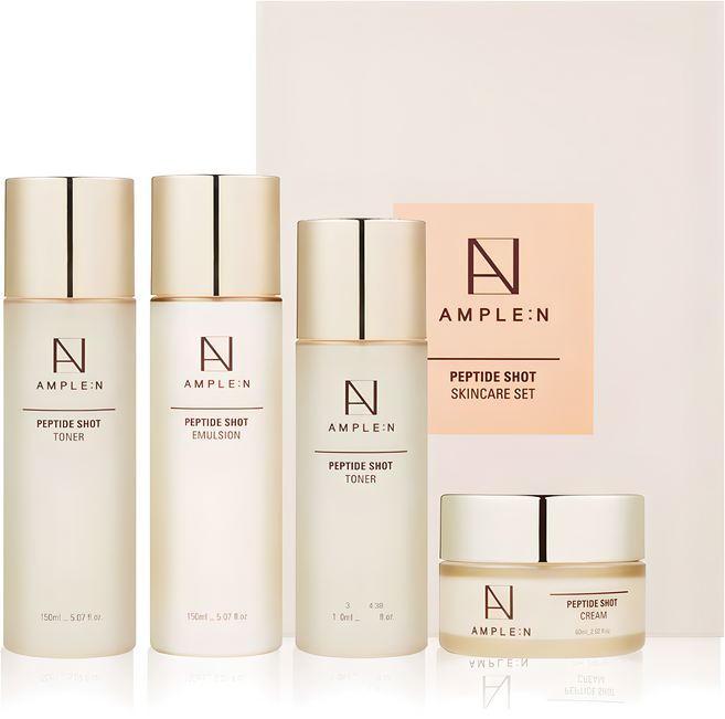 AMPLE N 胜肽回彈煥彩護膚4件組, 1組