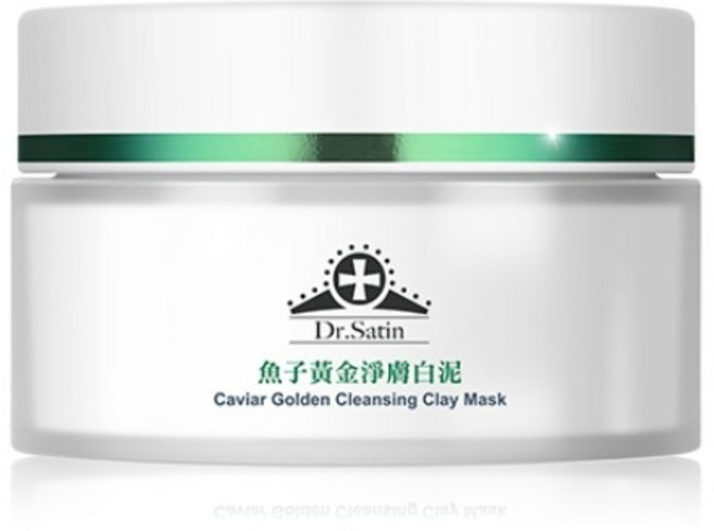 Dr.Satin 魚子黃金淨膚白泥面膜 90克, 1個