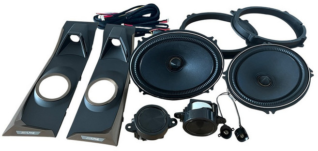 台灣總經銷【ALPINE】X3-710S-LUP-AV-40 升降高音三分頻喇叭(豐田ALPHARD專用)