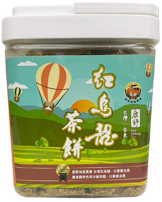 鹿野鄉農會 紅烏龍茶餅 500g 茶香酥脆 方塊酥, 1個, 紅烏龍茶餅500g