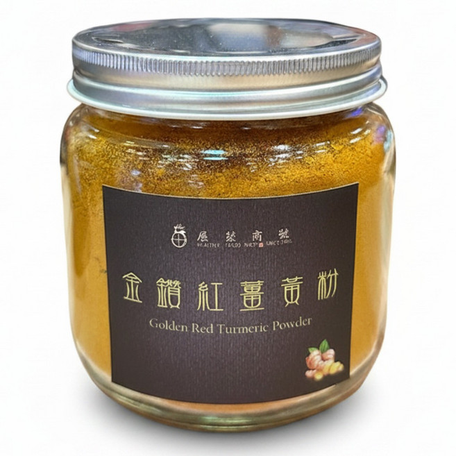 展榮商號 薑黃粉, 1個, 純紅薑黃粉-250g-玻璃罐, 250份