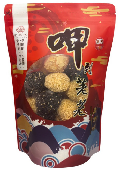 展榮商號 手工麻荖 杏仁荖, 1個, 杏仁荖(運送易碎), 300g