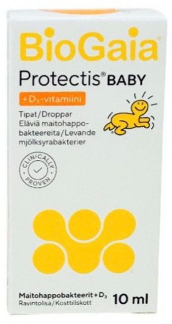 BioGaia 益生菌 D-Plus 維生素D益生菌 Protectis Baby Drops 軟管裝, 1個, 10ml