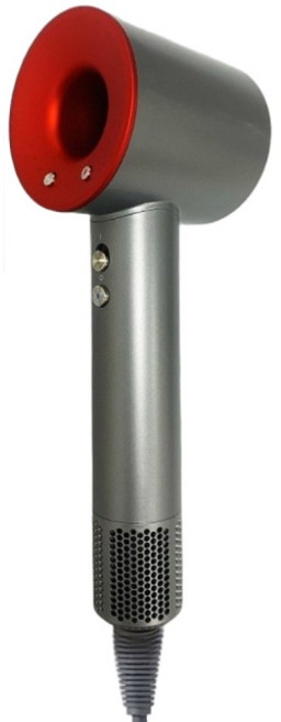 20億負離子 高速靜音吹風機 恆溫護髮, 美規(110V)五風嘴, 【磨砂質感】中國紅贈送1.8米線