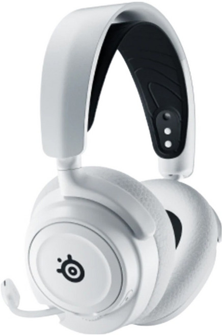 Steelseries 賽睿 Arctis Nova 7X 電競耳機 無線耳機 AI驅動降噪麥克風 聲學系統, 主商品+黑色耳機架,白色