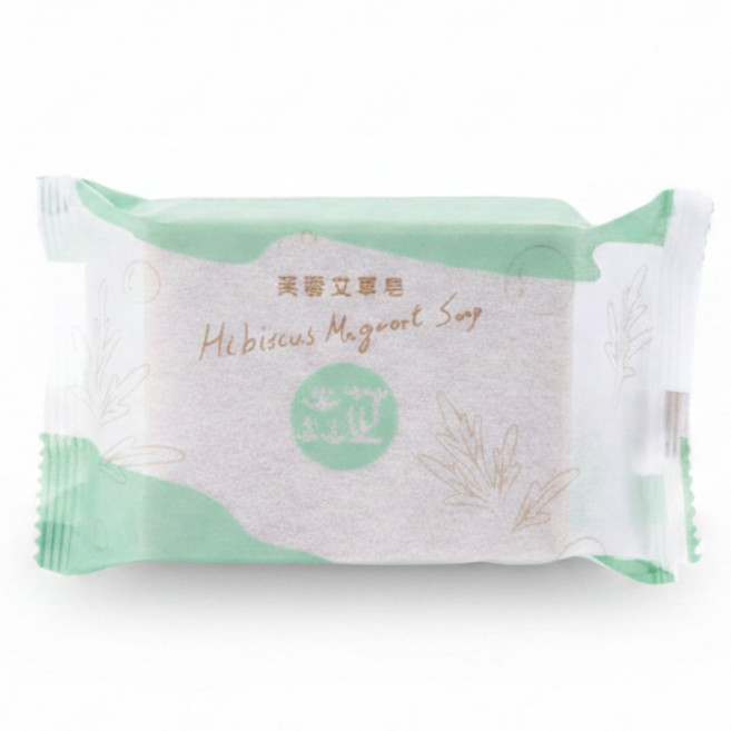 焱芝芙蓉艾草皂 舒緩乾燥皮膚癢 調理滋潤肌膚 手工皂推薦, 120g, 1個