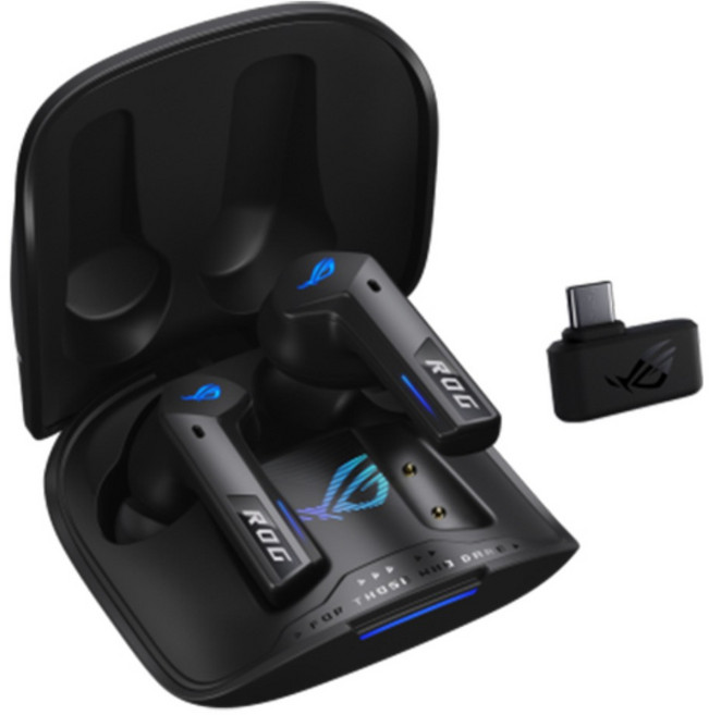ROG Cetra True Wireless SpeedNova 無線耳機 雙模連線 主動降噪 AI麥克風, 黑色,主商品