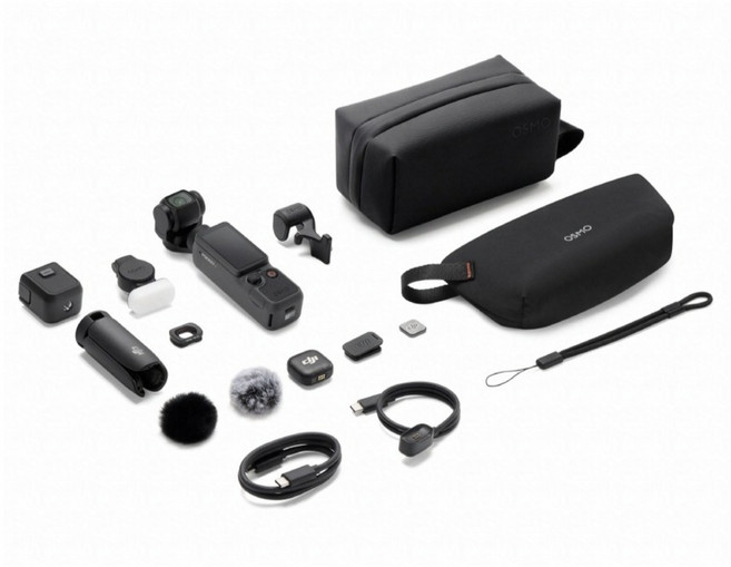 DJI OSMO POCKET 4 攝影機套組 口袋相機 三軸攝影機, 黑色, pocket 4 全能套裝