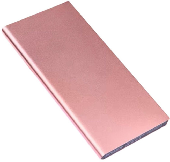 66W PD快充行動電源 20000mAh 大容量充電寶 自帶線設計, 玫瑰金 天書款