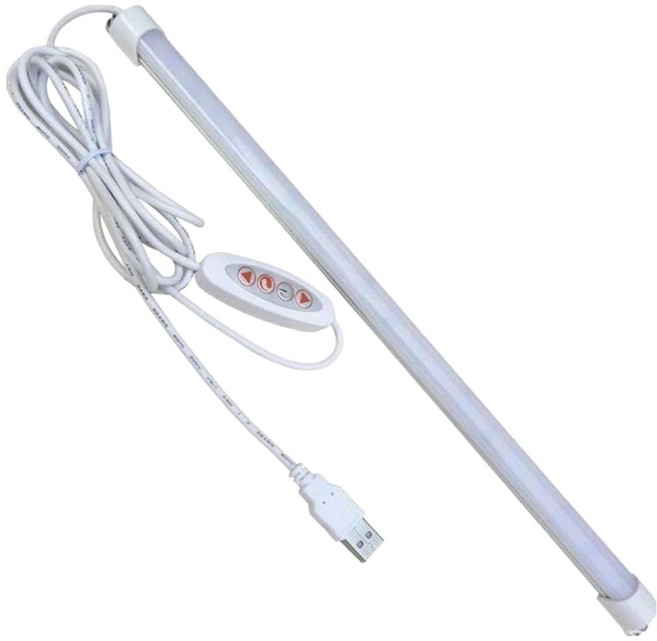 USB LED燈條 10檔調光3檔調色 宿舍燈 書桌燈 擺攤燈, 1個, 52公分