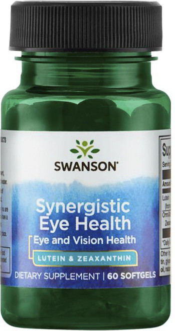 Swanson 斯旺森 葉黃素&玉米黃素複方軟膠囊, 60顆, 1罐