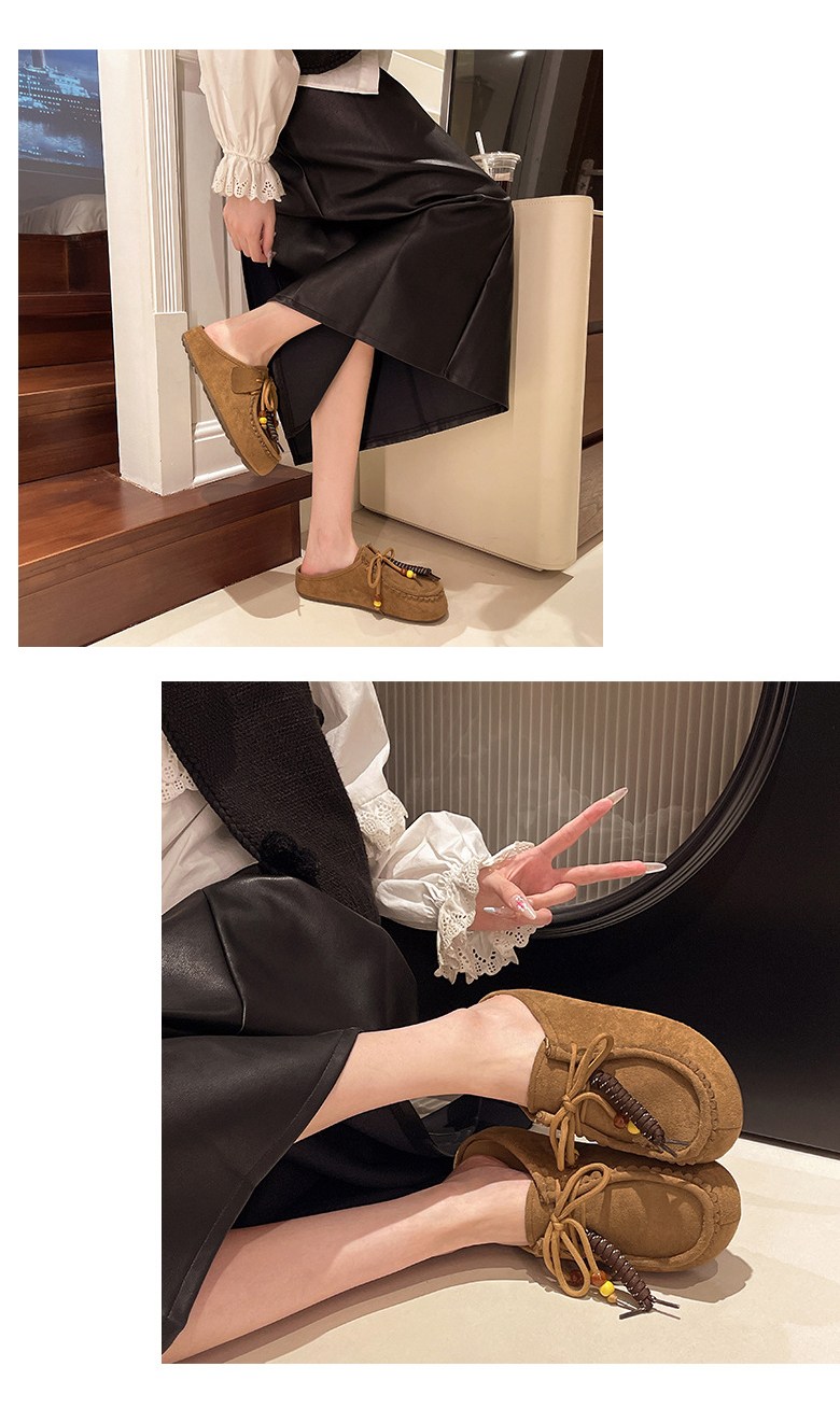 여성 캐주얼 로퍼 여성뮬슬리퍼형샌들