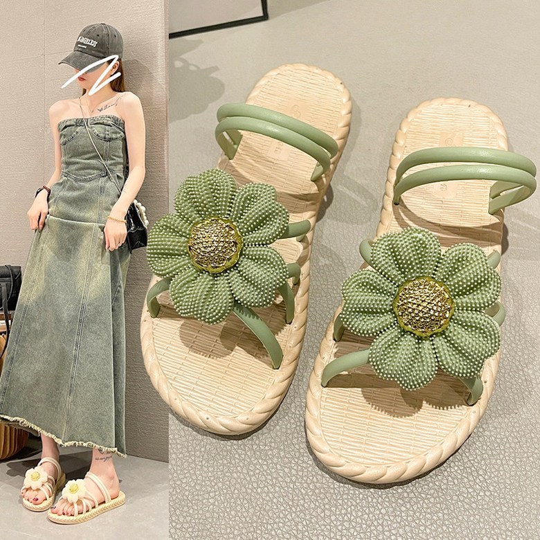 여성여름샌들 발편한샌들 외출 여성뮬슬리퍼형샌들