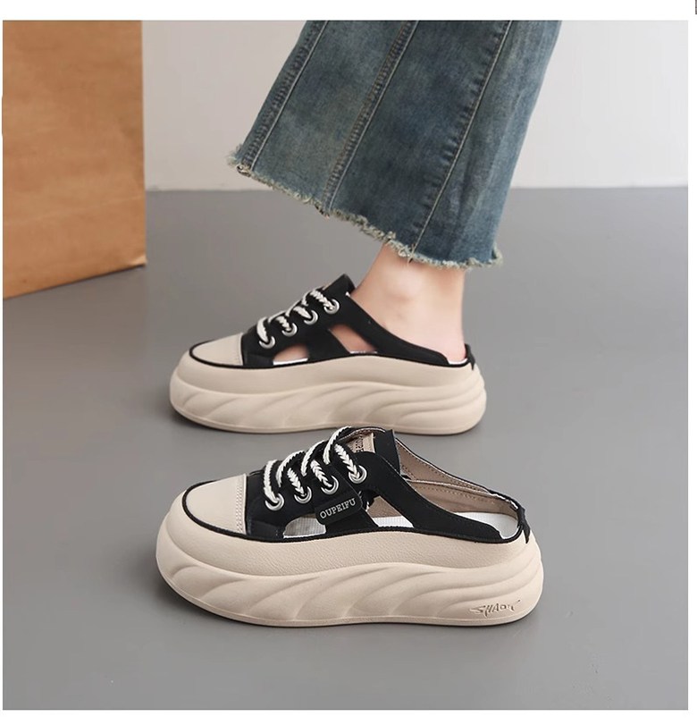 여성 발편한 뮬 여성뮬슬리퍼형샌들