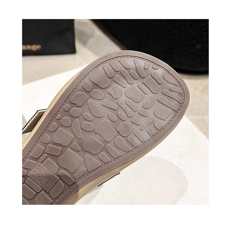 여성 발편한 반 여성뮬슬리퍼형샌들