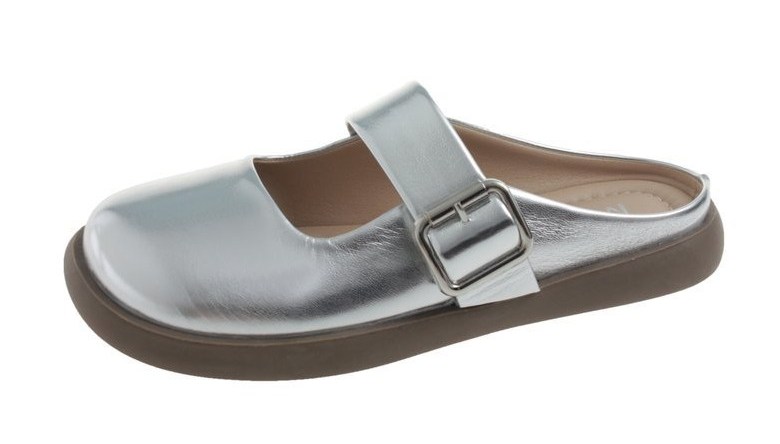 여성 심플한 뮬 여성뮬슬리퍼형샌들