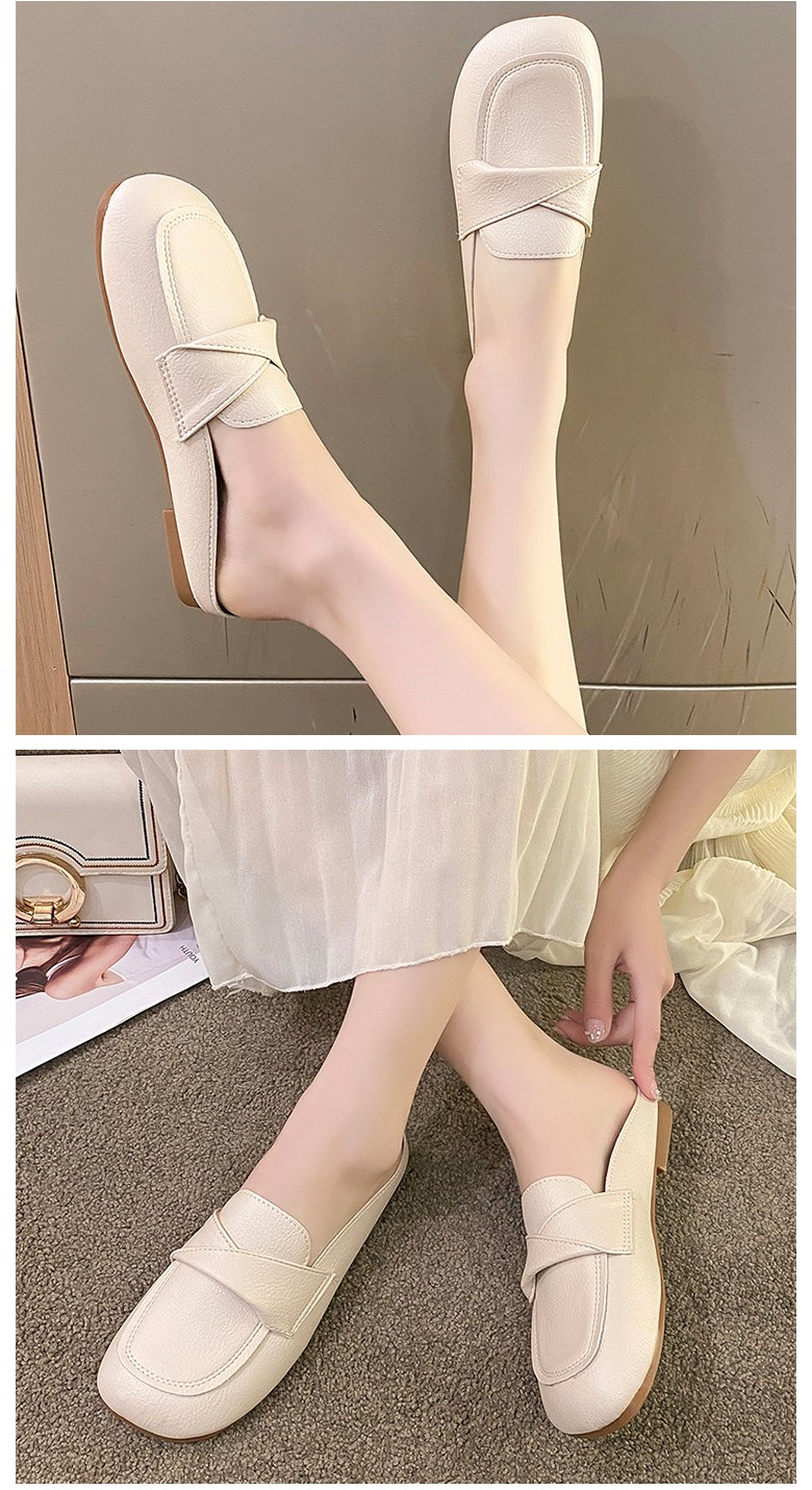 여성 발편한 뮬 여성뮬슬리퍼형샌들