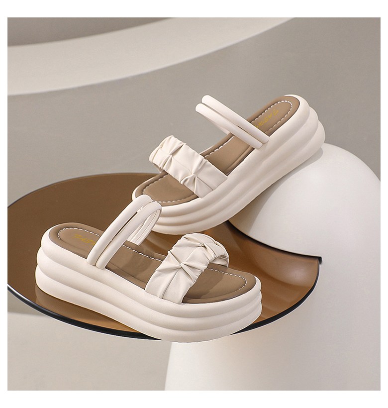 여성 발편한 샌들 여성뮬슬리퍼형샌들