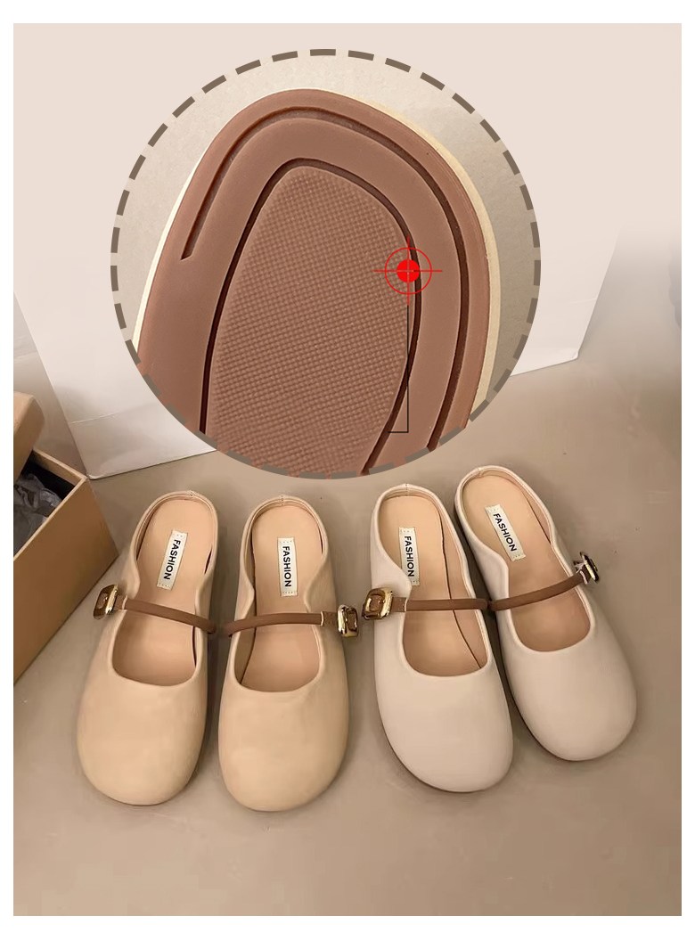 여성 귀여운 메리제인 여성뮬슬리퍼형샌들