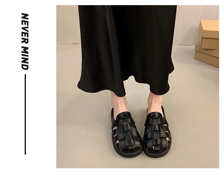여성 발편한 사계절 여성뮬슬리퍼형샌들