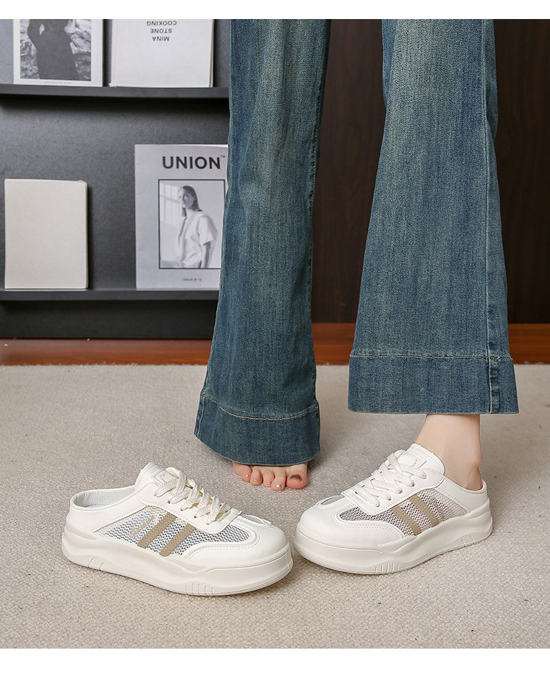 여성 메쉬 슬리퍼 여성뮬슬리퍼형샌들