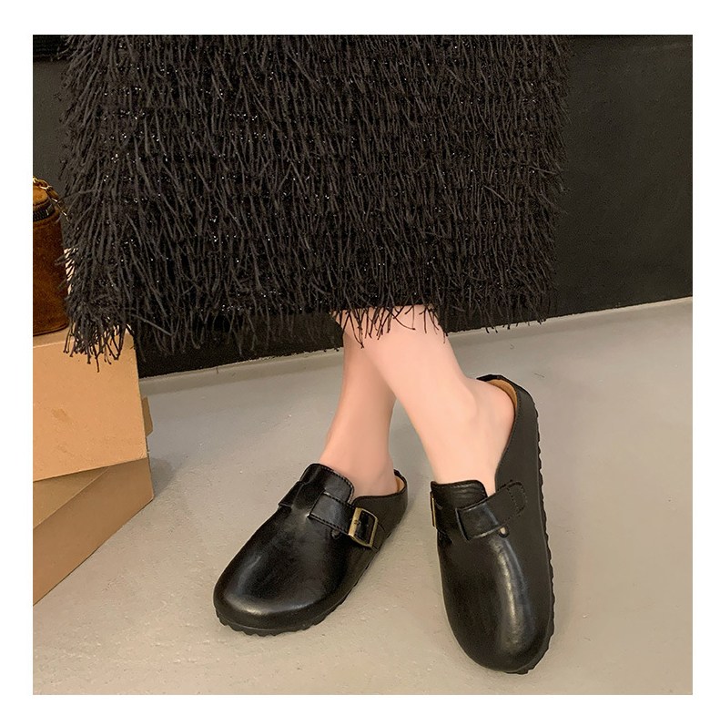 여성 발편한 뮬 여성뮬슬리퍼형샌들