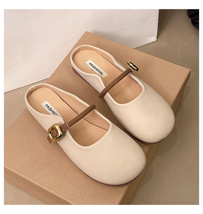 여성 귀여운 메리제인 여성뮬슬리퍼형샌들