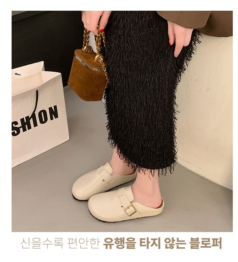 여성 발편한 뮬 여성뮬슬리퍼형샌들