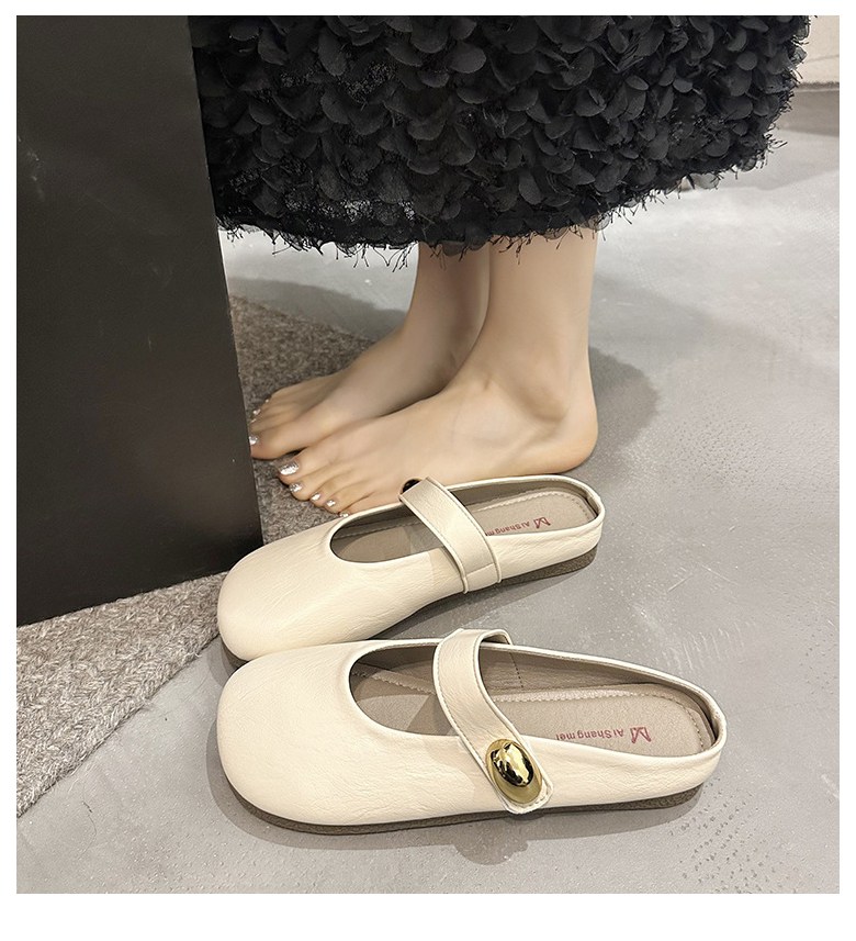 여성 발편한 뮬 여성뮬슬리퍼형샌들