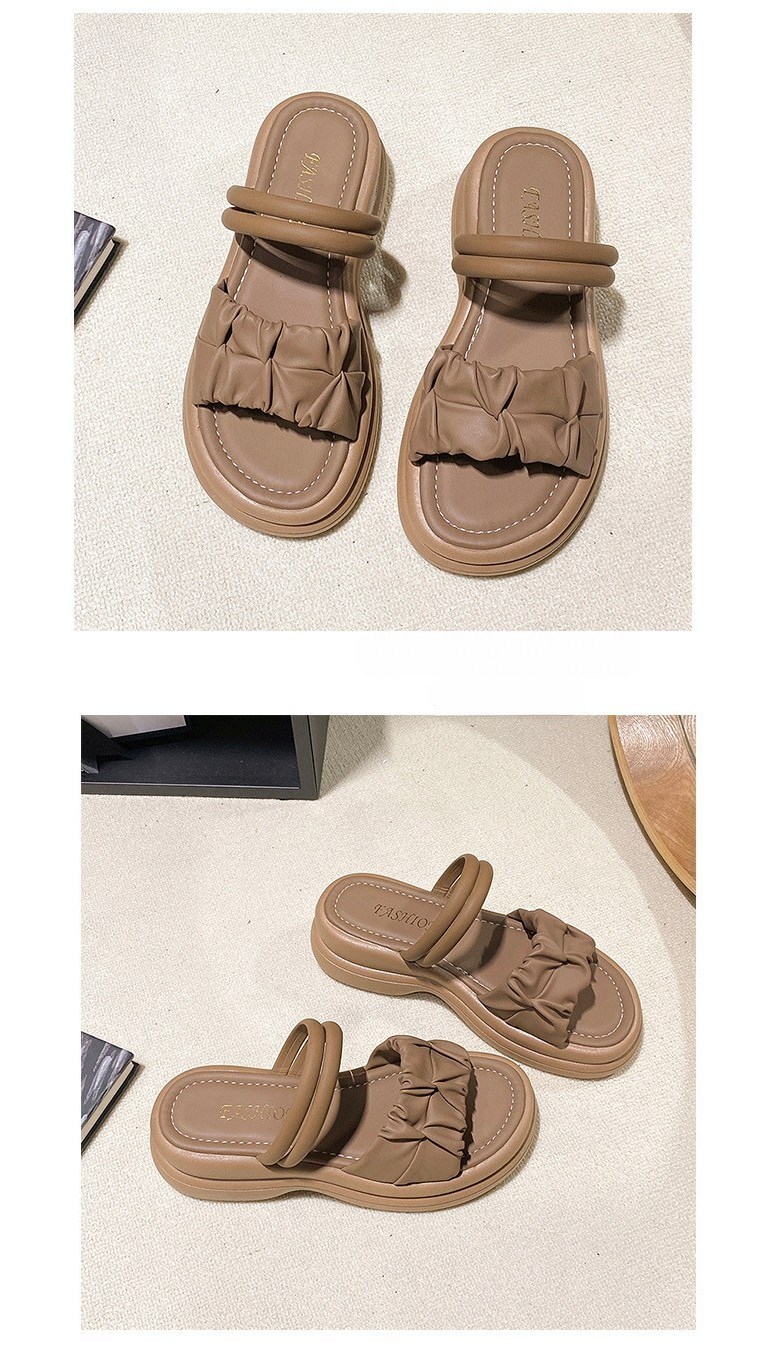 여성 경량 캐주얼 여성뮬슬리퍼형샌들