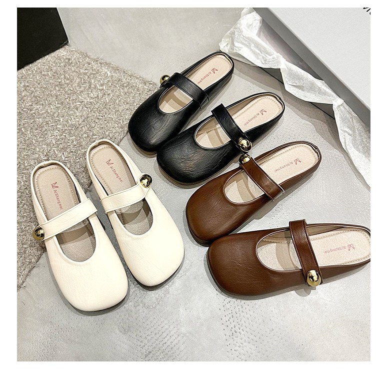 여성 발편한 뮬 여성뮬슬리퍼형샌들