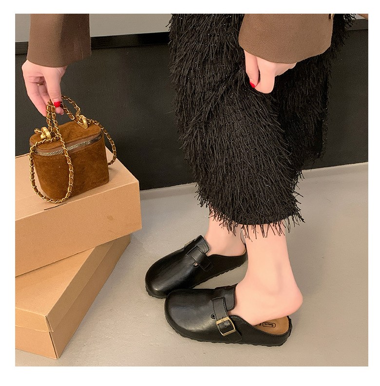 여성 발편한 뮬 여성뮬슬리퍼형샌들