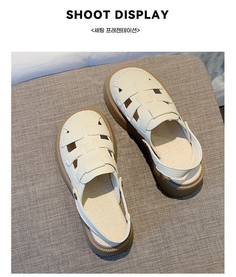 여성 키높이 여름샌들 여성뮬슬리퍼형샌들