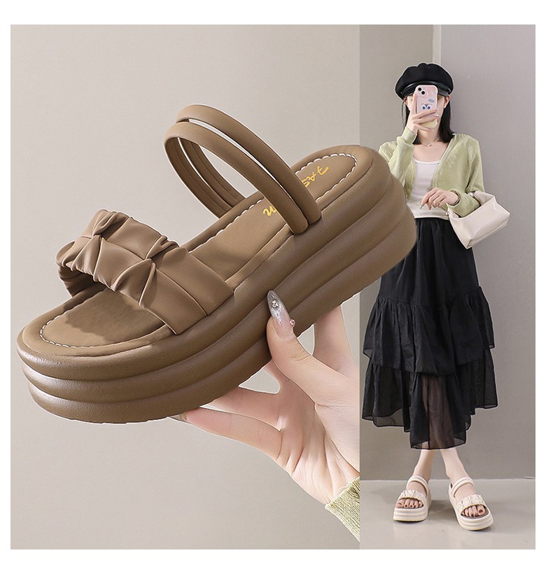 여성 발편한 샌들 여성뮬슬리퍼형샌들