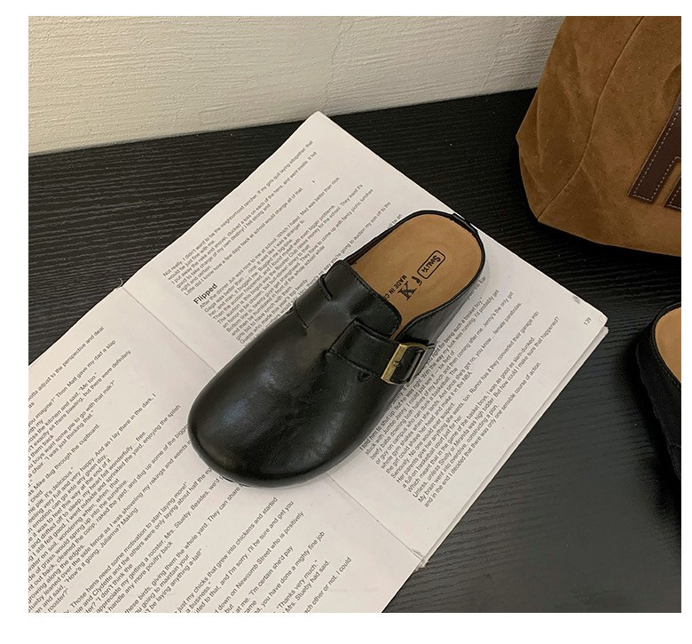 여성 발편한 뮬 여성뮬슬리퍼형샌들