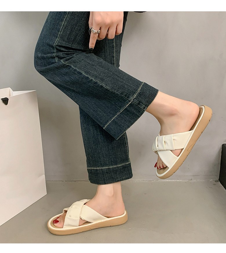 여성 발편한 스트랩 여성뮬슬리퍼형샌들