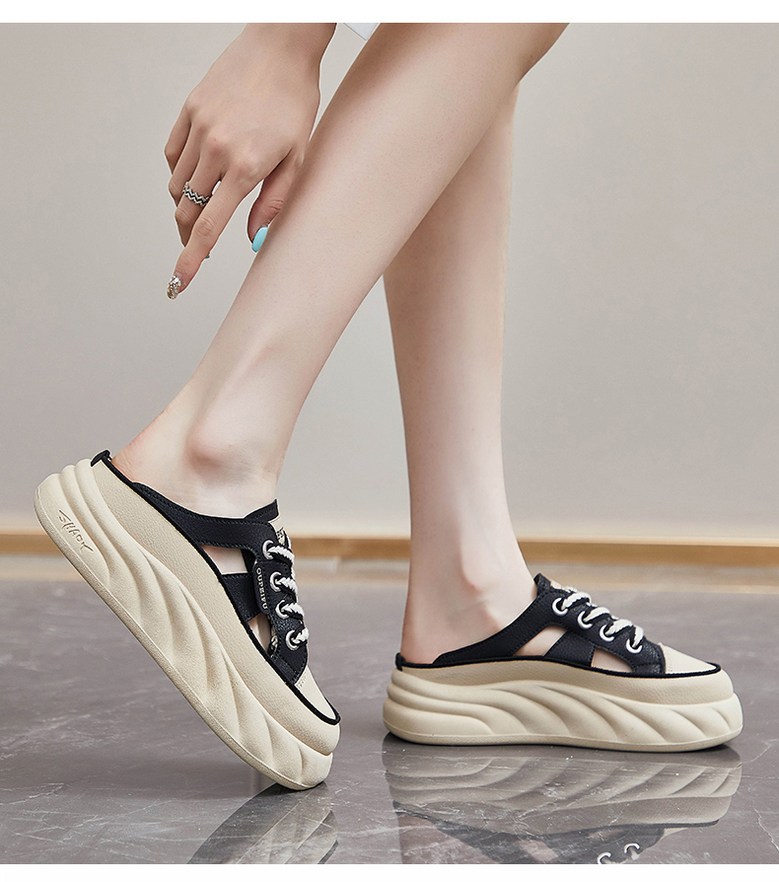 여성 발편한 뮬 여성뮬슬리퍼형샌들