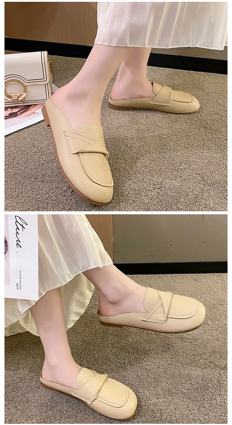 여성 발편한 뮬 여성뮬슬리퍼형샌들
