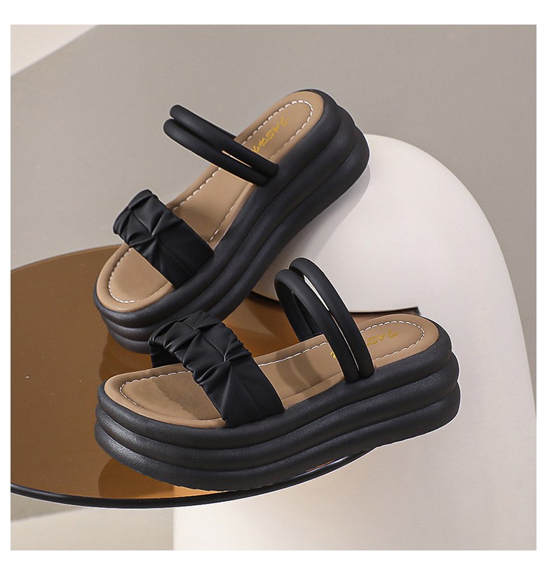 여성 발편한 샌들 여성뮬슬리퍼형샌들