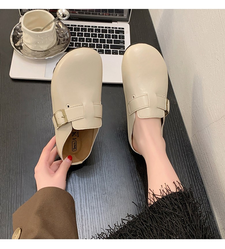 여성 발편한 뮬 여성뮬슬리퍼형샌들