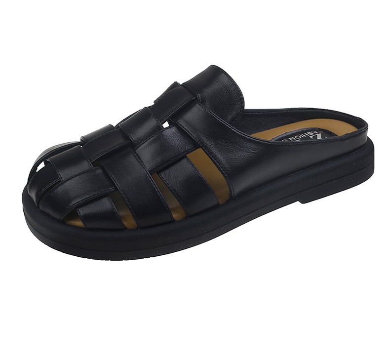 여성 발편한 사계절 여성뮬슬리퍼형샌들